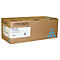 Eine braune Kartonverpackung mit der Aufschrift RICOH Print Cartridge Cyan SP C220E.