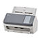 Ein grauer Fujitsu fi-7300NX Scanner, offen dargestellt. Oben befindet sich ein Papiereinzug, daneben ein Bedienfeld.