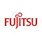 Fujitsu-Logo in Rot, mit Unendlichkeitszeichen und Schriftzug.