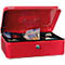 Rieffel Caissette à monnaie VT-GK 4, serrure à cylindre, tôle d'acier, L 300 x P 217 x H 100 mm, rouge