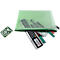 Ritssluiting FolderSys, A5, dikte 0,20 mm, B 254 x H 200 mm, PVC-vrije folie, groen-transparant
