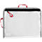 Ritszak FolderSys Bungee-Bag, A5, 0,20 mm, koord/lint/lussen, B 254 x H 200 mm, PVC-vrije folie, transparant-rood-grijs-zwart