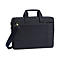 Dunkelblaue Laptoptasche mit Tragegriff und Schultergurt. Goldfarbene ReiÃŸverschlÃ¼sse und MetallverschlÃ¼sse.