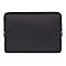 Dunkelgraue Laptoptasche mit ReiÃŸverschluss. Logo am unteren Rand.