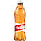 A bottle of Rivella soft drink with a white cap. The label reads 'Rivella' in white letters on a red background.