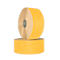 Two rolls of yellow textured tape, arranged on top of each other.