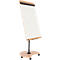 Rocada Natural Transformer flip-over, stalen bord, frame in houtlook, met wielen
