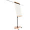 Rocada Natural Transformer flip-over, stalen bord, frame in houtlook, met wielen