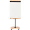 Rocada Natural Transformer flip-over, stalen bord, frame in houtlook, met wielen