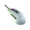 Souris de jeu blanche avec une molette de défilement illuminée en violet. "ROCCAT BURST" est écrit sur la souris.