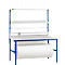 Rocholz Komplett-Packtisch I, inkl. Abrollvorrichtung und Schneidsystem, Arbeitsplatte B 1600 x T 800 mm, bis 100 kg