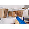 Rocholz Komplett-Packtisch I, inkl. Abrollvorrichtung und Schneidsystem, Arbeitsplatte B 2000 x T 800 mm, bis 100 kg