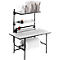 Rocholz Poste d'emballage complet Système 1600/2, réglable en hauteur, L 1600 x P 800 x H 690-960 mm