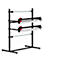 Rocholz Système de support de coupe double, fixe, horizontal, largeur de coupe 1000 mm, L 1370 x P 850 x H 1665 mm