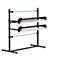 Rocholz Système de support de coupe double, fixe, horizontal, largeur de coupe 1250 mm, L 1620 x P 850 x H 1665 mm