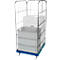 Rolcontainer, 3-zijdig, met achterwand
