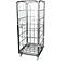 Rolcontainer, 4-zijdig, stalen grondplaat, met voorwand, H 1640 mm