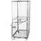 Rolcontainer, 5-zijdig, 2 deuren, met stalen grondplaat, 724 x 815 x 1800 mm