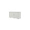Roldeurkast, 2 ordnerhoogten, 1-delig, zonder middenwand, B 1350 mm, zilver