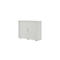 Roldeurkast, 3 ordnerhoogten, 1-delig, zonder middenwand, B 1350 mm, zilver