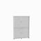 Roldeurkast, 6 ordnerhoogten, 2-delig, met middenwand, B 1600 mm, wit