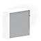 Roldeurkast BEXXSTAR, 1 deur, 3 ordnerhoogtes, B 1200 x D 445 x H 1155 mm, wit