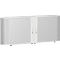 Roldeurkast met dwarse roldeuren Alicante, B 2000 x D 400 x H 828 mm, lichtgrijs