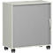 Roldeurkast PALENQUE, B 800 x D 400 x H 791 mm, lichtgrijs