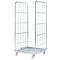 Roll conteneur, 2 côtés, avec châssis mobile en acier, hauteur utile 1640 mm