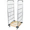 Roll conteneur, 2 côtés, avec châssis mobile en bois, hauteur utile 1640 mm