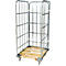 Roll conteneur, 3 côtés, avec châssis mobile en bois, hauteur utile 1460 mm