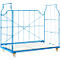Roll conteneur polyvalent 1200 - large maillage - l. 1200 x P 1150 x H 1850 mm