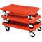 Roll-Fix, Kunststoff-Rollen, rot, 600 x 400 x 125 mm