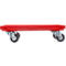 Roll-Fix, Vollgummi-Rollen, rot, 600 x 400 x 125 mm