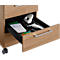 Rollcontainer 1333, 3 Schübe & 1 Utensilienauszug, B 434 x T 800 x H 613 mm, vers. Farben