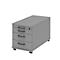 Rollcontainer BARI, HR-Auszug, Materialauszug, 1 Schubkasten, B 432 x T 800 x H 538 mm, mittelgrau/mittelgrau