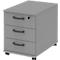 Rollcontainer BARI, Materialschale, 3 Schubkästen, abschliessbar, B 427 x T 600 x H 544 mm, m.grau/m.grau/anthrazit