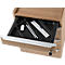 Rollcontainer QUANDOS BOX, 1 + 3 Schübe, B 430 x T 800 x H 570 mm, Kirsche Romana