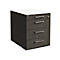 Rollcontainer SOLUS PLAY, 1 + 3 Schübe, mit Griff, B 430 x T 600 x H 562 mm, Mooreiche