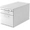 Rollcontainer ULM, 1 Utensilienauszug, 1 Schub, HR-Auszug, B 428 x T 800 x H 512 mm, lichtgrau