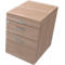 Rollcontainer X-TIME-WORK, 1+ 1 Schub, HR-Auszug, 420 x 560 x 580 mm, Ulme