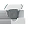 Rollenschneider Leitz Precision Office A4+, bis A4, bis 15 Blatt, Papierklemme, Ableselineal, Stahl und Kunststoff