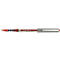 Rollerball Uni-ball ojo, indeleble, 12 unidades, 0,4 mm, rojo