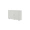 Rollladenschrank, 3 OH, 1teilig, mit Mitteltrennwand, B 1600 mm, silber