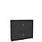Rollladenschrank, 4 OH, 2teilig, mit Mitteltrennwand, B 1800 mm, graphit