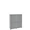 Rollladenschrank, 4 OH, 2teilig, ohne Mitteltrennwand, B 1350 mm, lichtgrau