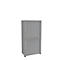 Rollladenschrank, 4 OH, 2teilig, ohne Mitteltrennwand, B 800 mm, silber