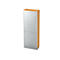 Rollladenschrank 5 OH, B 800 x T 420 mm, Buche-Dekor/silber