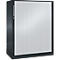 Rollladenschrank ASISTO C 3000, 3 Ordnerhöhen, B 1000 mm, anthrazit/alusilber