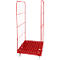Rollplatte, Kunststoff, mit 2 Seitengittern, H 1550 mm, feuerrot RAL 3000
